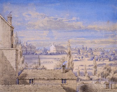 View of Belgrave Square seen from No.6 Grosvenor Place, London, c.1820 by Lady Emily Drummond